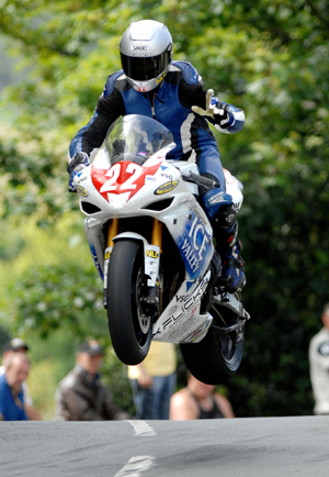 Gary Johnson at Ballaugh Bridge (Stephen Davison)